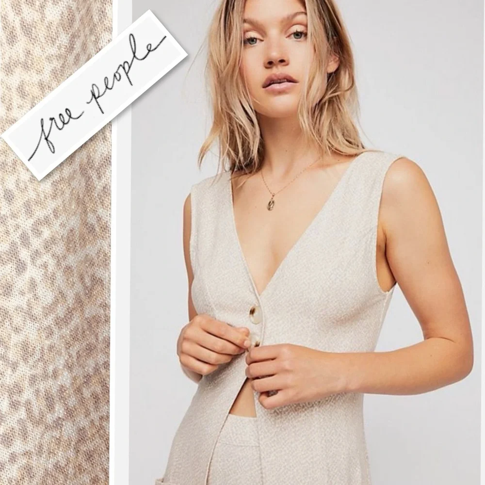 Free People Infinite Desert Statement Maxi 
Maxi Top In Desert Ivory Print Sz 4 - Picture 4 of 15